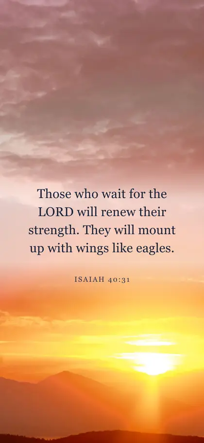 Isaiah 40:31 Bible verse wallpaper — Sunrise 8 background