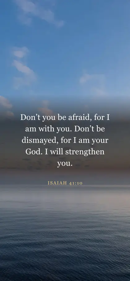 Isaiah 41:10 Bible verse wallpaper — Sunrise 7 background