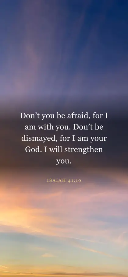 Isaiah 41:10 Bible verse wallpaper — Sunrise 9 background