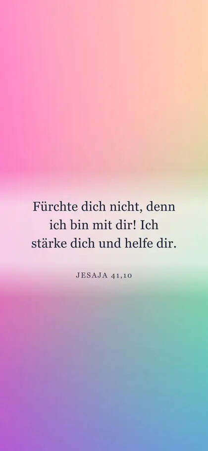 Jesaja 41,10 — Hintergrundbild