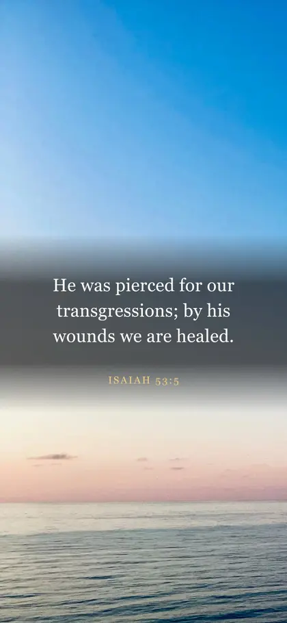 Isaiah 53:5 Bible verse wallpaper — Sunrise 11 background
