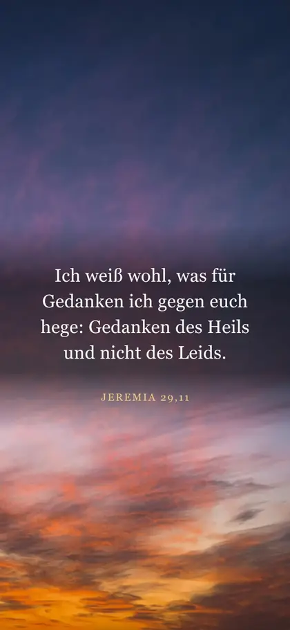 Jeremia 29,11 — Hintergrundbild