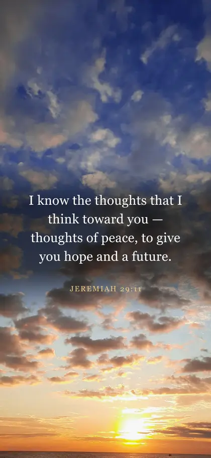 Jeremiah 29:11 Bible verse wallpaper — Sunrise 4 background