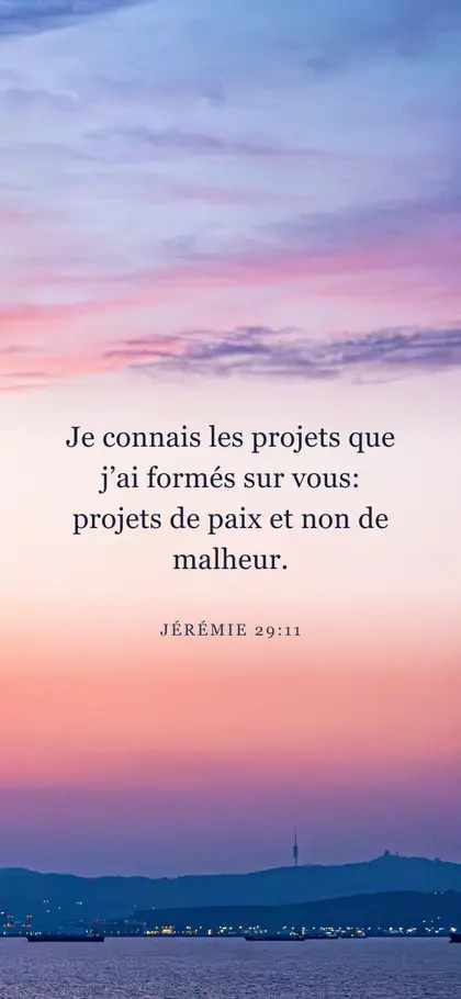 Jérémie 29:11 — fond d’écran