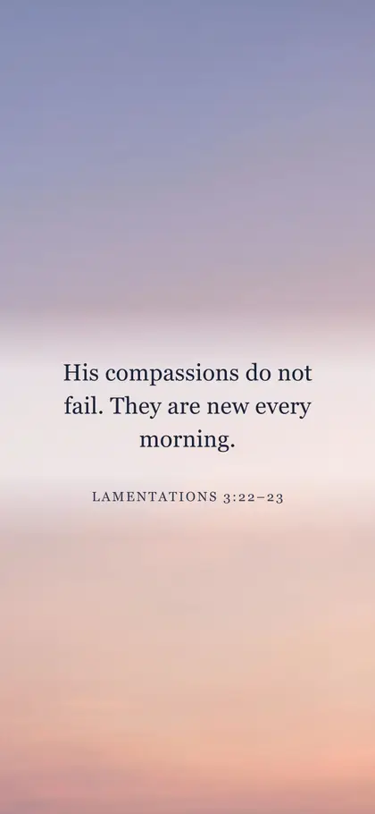 Lamentations 3:22–23 Bible verse wallpaper — Sunrise 5 background