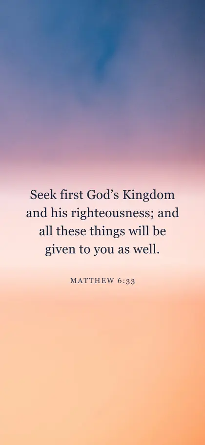 Matthew 6:33 Bible verse wallpaper — Sunrise 10 background
