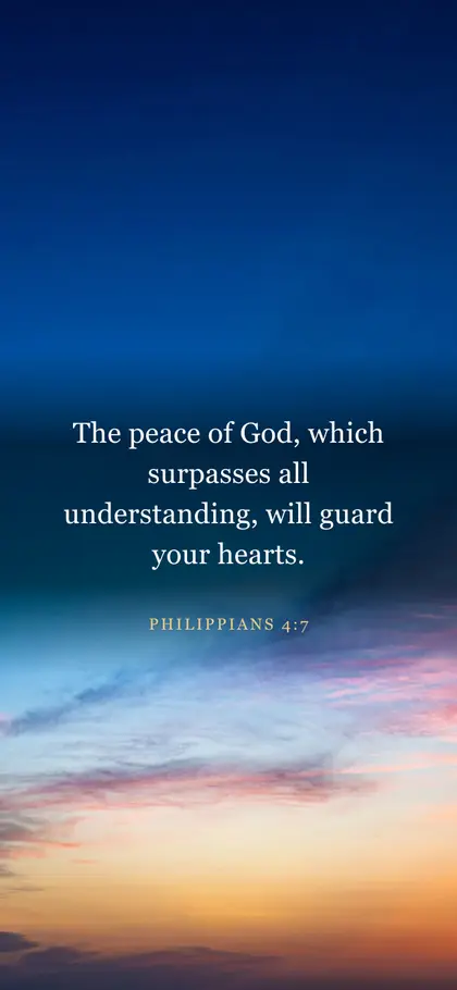 Philippians 4:7 Bible verse wallpaper — Sunrise 12 background