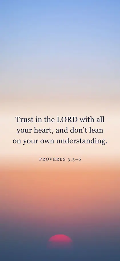 Proverbs 3:5–6 Bible verse wallpaper — Sunrise 6 background