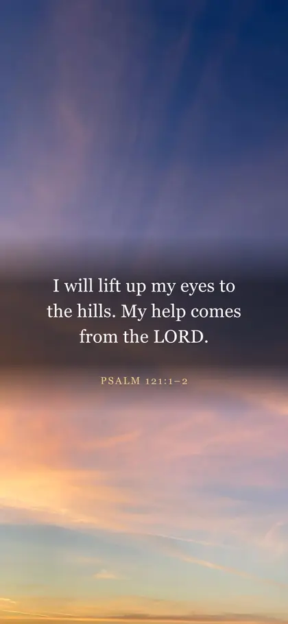 Psalm 121:1–2 Bible verse wallpaper — Sunrise 9 background