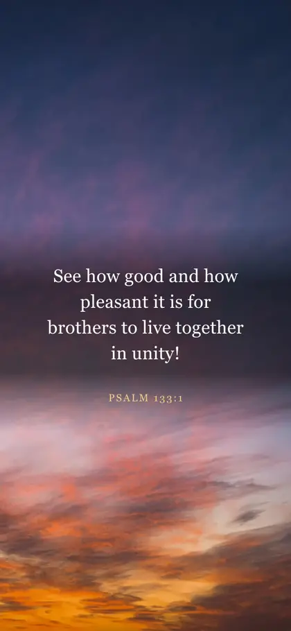 Psalm 133:1 Bible verse wallpaper — Sunrise 2 background