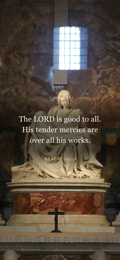 Psalm 145:9 Bible verse wallpaper — Photo 2 background