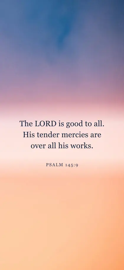 Psalm 145:9 Bible verse wallpaper — Sunrise 10 background