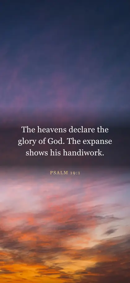 Psalm 19:1 Bible verse wallpaper — Sunrise 2 background