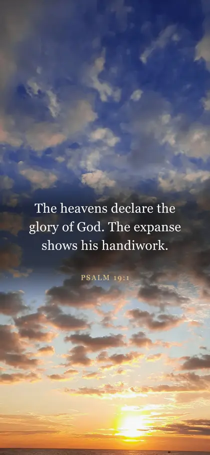 Psalm 19:1 Bible verse wallpaper — Sunrise 4 background