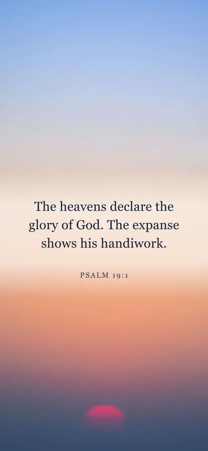 Psalm 19:1 Bible verse wallpaper — Sunrise 6 background