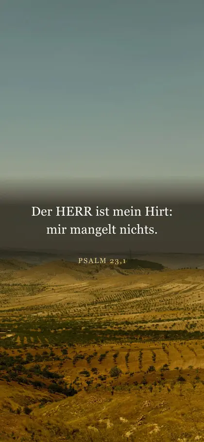 Psalm 23,1 — Hintergrundbild