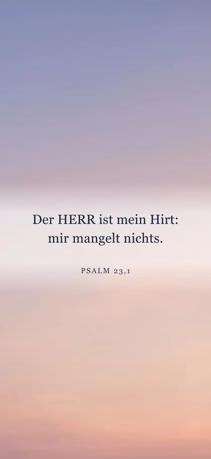 Psalm 23,1 — Hintergrundbild