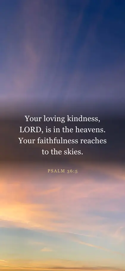 Psalm 36:5 Bible verse wallpaper — Sunrise 9 background