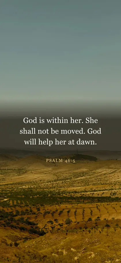 Psalm 46:5 Bible verse wallpaper — Landscape 2 background