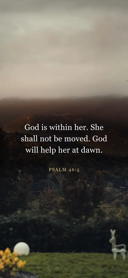Psalm 46:5 Bible verse wallpaper — Landscape 3 background