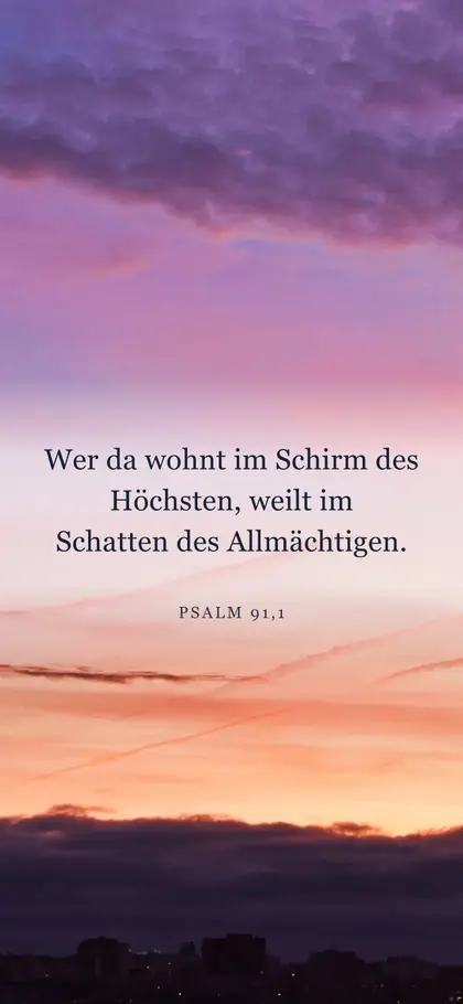Psalm 91,1 — Hintergrundbild