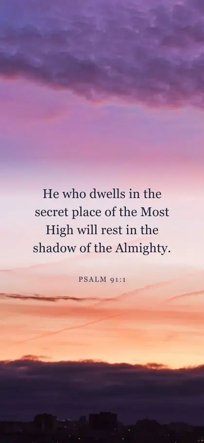 Psalm 91:1 Bible verse wallpaper — Sunrise 3 background