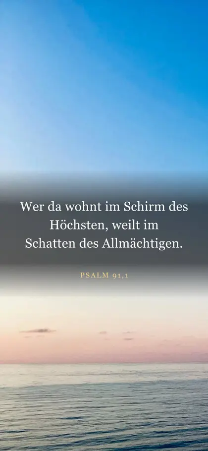 Psalm 91,1 — Hintergrundbild