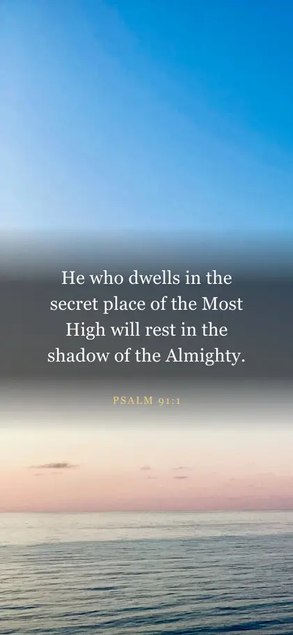 Psalm 91:1 Bible verse wallpaper — Sunrise 11 background