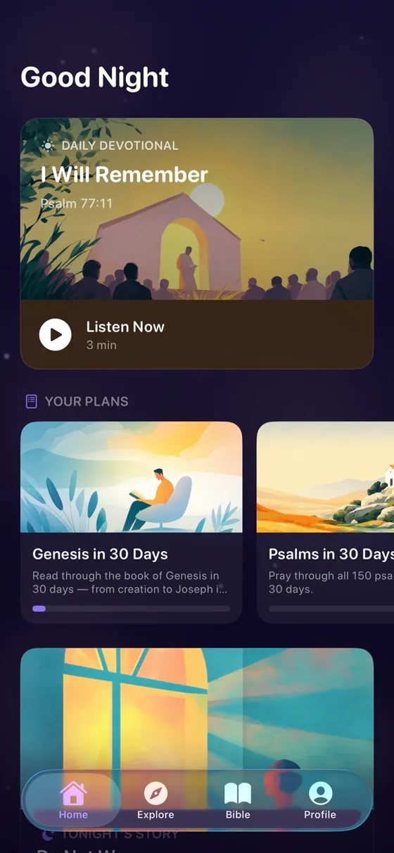 Still app — home screen