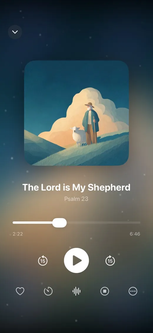 Still app — sleep player screen